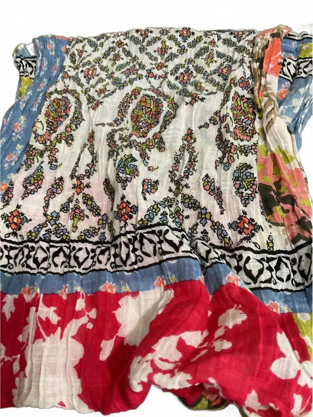 J.Jill Floral Patterned Women's Infinity Scarf 68” x 16”